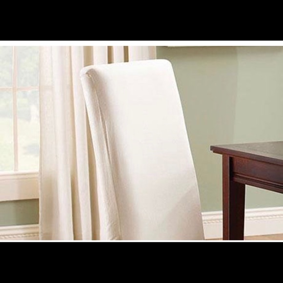 Dining Chair Slipcover in Natural - Picture 2 of 3